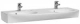 Koło - Caprice - Umywalka podwójna 130 cm, z otworami