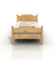 Łóżko z litego drewna sekwoja