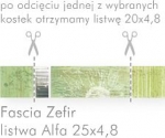 Paradyż - Fascia - Fascia Zefir Listwa Alfa 20x4,8