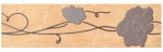 Cersanit - Tesalia - Tesalia Giallo Listwa Kwiatek 33,3x9,3